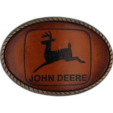 John Deere Tractor Combine Harvester Skid Steer Excavator NOS Vtg Belt Buckle