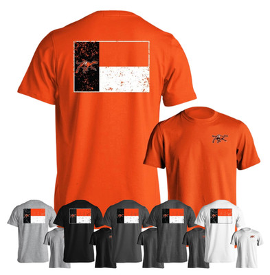 Campbell University Fighting Camels School Flag Logo Short Sleeve T-Shirt