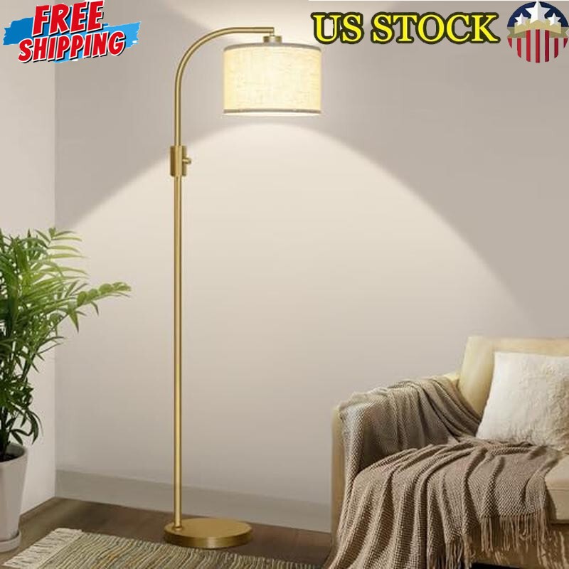 Dimmable Floor Lamp 1200 Lumens Arc Light Reading Lamp W/ Flexible Shade New