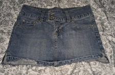 Deb Y2K Jeans Denim Mini Jean Skirt Junior Size 5 VINTAGE