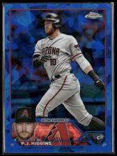 2023 Topps Chrome Update Sapphire Edition #USCS82 P.J. Higgins