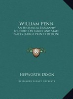 Hepworth Dixon | William Penn | Buch | Englisch (2011) | Ean 9781169863187