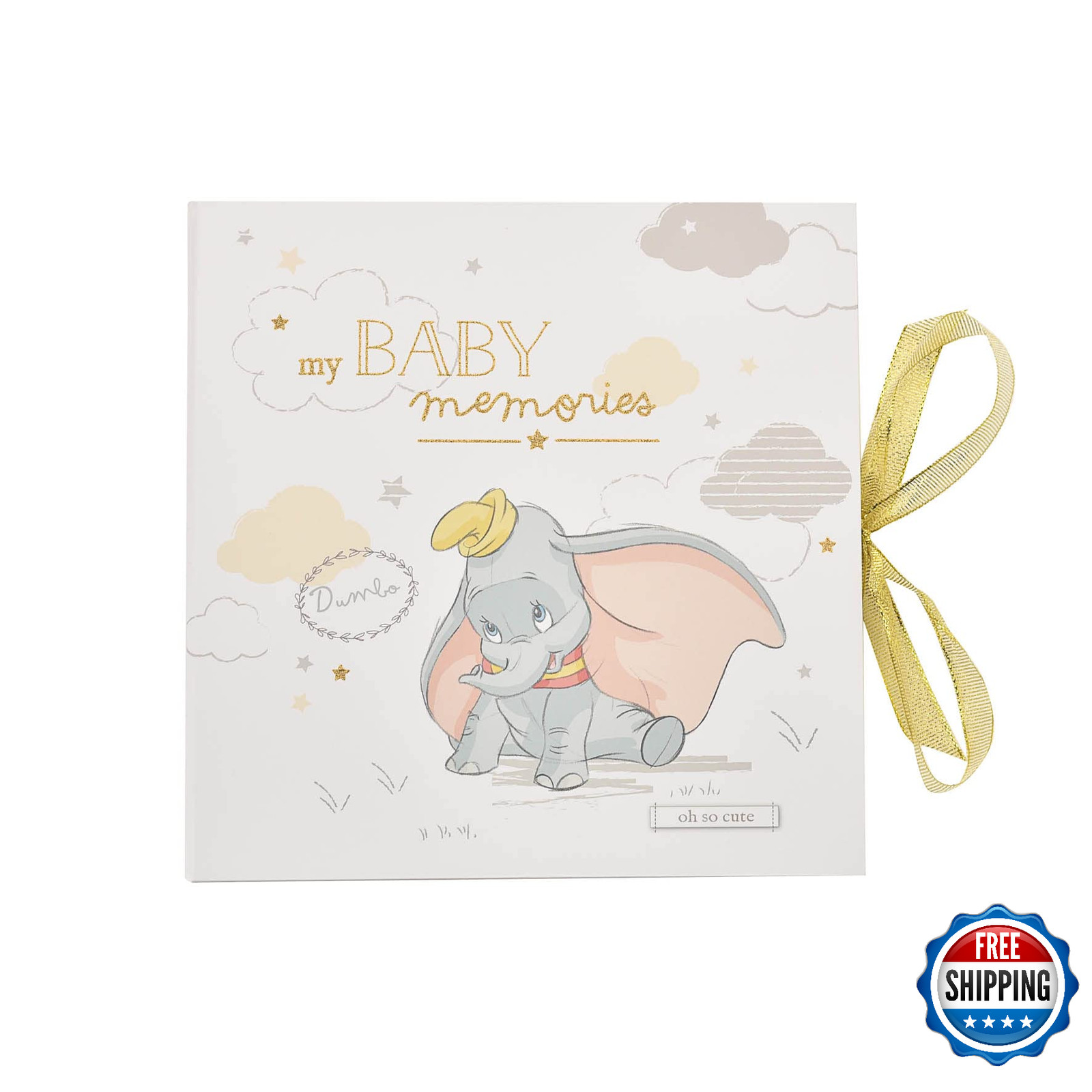 Happy Homewares Magical Beginnings Dumbo My First Year Baby Record Book Gift