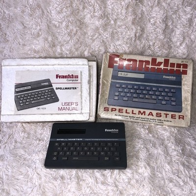 FRANKLIN Spellmaster QE-103 Rechtschreib-Wortprüfung elektronischer Computer FUNKTIONIERT