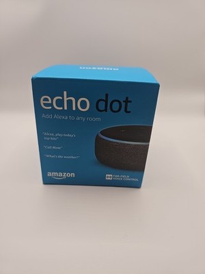 Amazon Echo Dot Smart Speaker Charcoal 3rd Generation Alexa Bluetooth WiFi