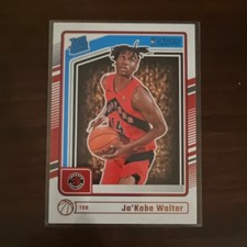 2024-25 Panini Donruss Rated Rookie Ja'Kobe Walter #231 Toronto Raptors