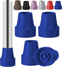 4 Pack Replacement Rubber Cane Tips 3/4 Inch Heavy Duty Rubber Crutch Tips Non S