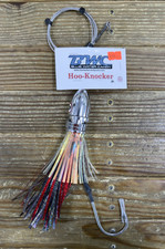 New Blue Water Candy Hoo Knocker Jr 14 oz Rigged Lure Red Black Mylar