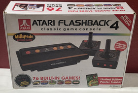 Atari Flashback 4 76 Games Console 2 Wireless Controllers Boxed Tested