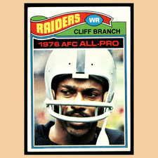 Cliff Branch #470 1977 Topps Oakland Raiders Football Card NFL EX