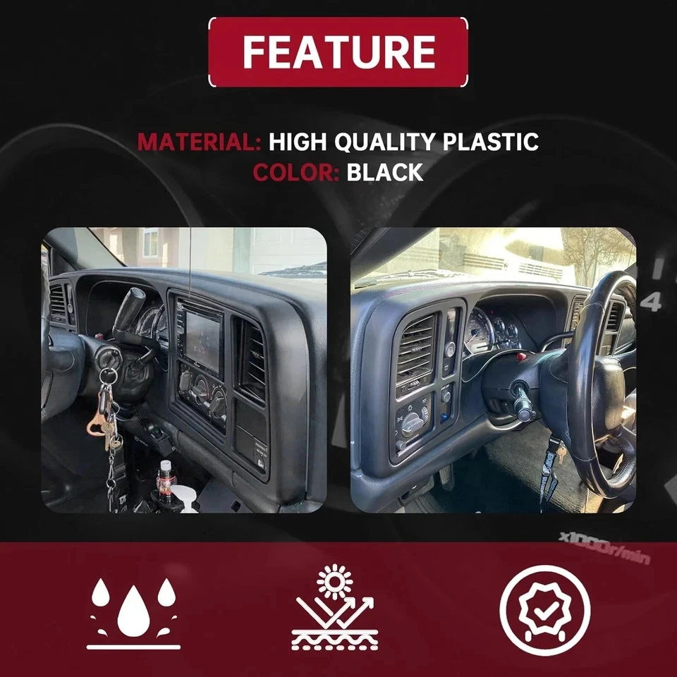 Kit de tablero de camión Doble Din compatible con camionetas GM de tamaño completo 1999-2002 SUV'S Si Foto 2 de 4