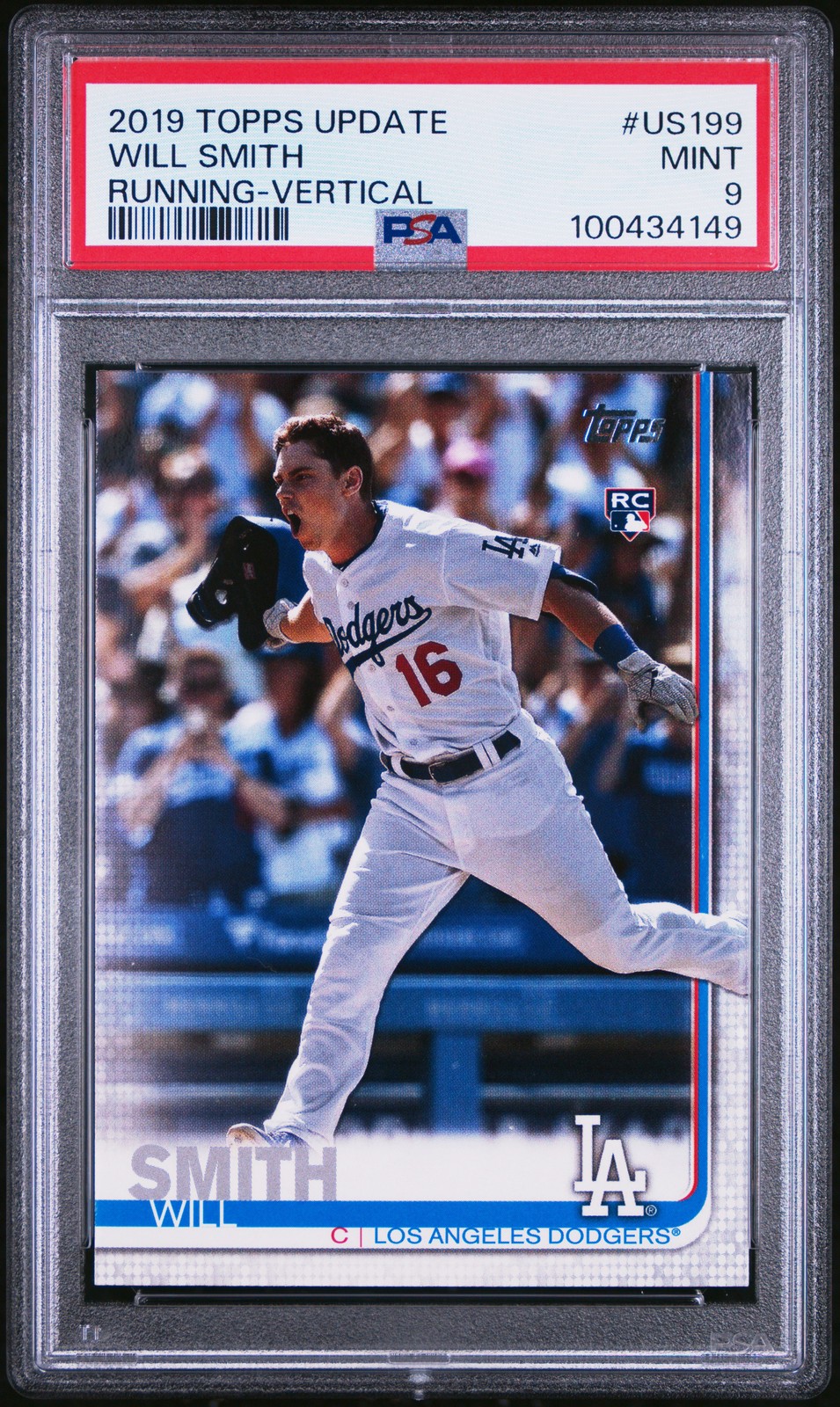 2019 TOPPS UPDATE RUNNING, VERT #US199 WILL SMITH PSA 9