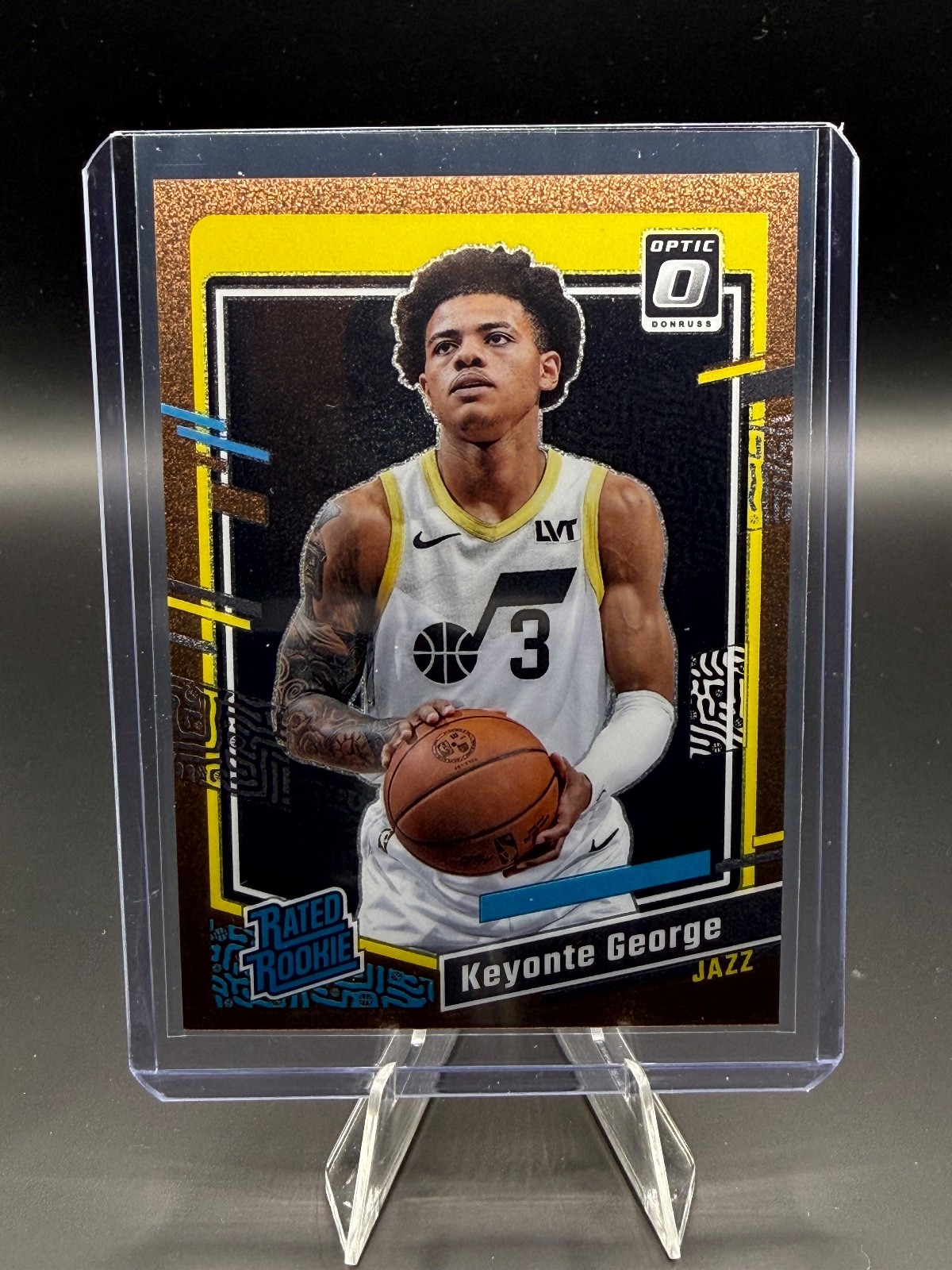 2023-24 Donruss Optic Keyonte George #223 Copper Glitter Prizm Rated Rookie /99