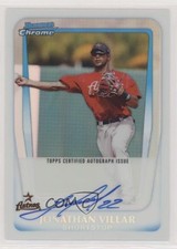 2011 Bowman Chrome Prospects Refractor 479/500 Jonathan Villar #BCP110 Auto qp4