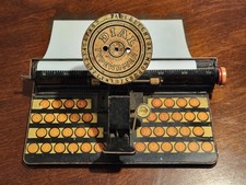 Vintage Marx De-Luxe Dial Tin Toy Typewriter, 1930s, Made in USA, Free Ship/48