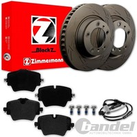 Zimmermann Black Z Bremsscheiben + BelÄGe Vorne Passend FüR BMW X3 X4 G01 G02