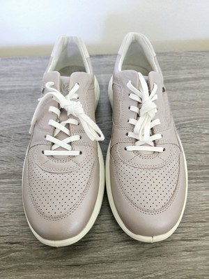 ECCO SOFT 7 WOMENS RUNNER FASHION SNEAKER METALLIC GREY ROSE SIZE 39 EU 8US