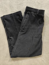 Haggar Men s Blue Corduroy Pants 36x30 Classic Fit Flat Front Slacks 1005758