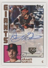 2019 Topps 1984 Baseball Rookies 150th Anniversary 3/150 Aramis Garcia Auto fh3