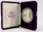 1986 American Eagle Proof Silver Dollar 1oz .999 Silver Coin Box & COA