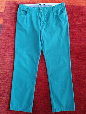 Herren Hose Chino Walbusch Extraglatt Baumwolle  52 54 26  XXL  Petrol