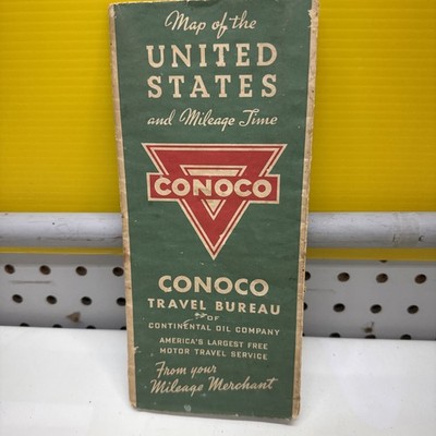 Vintage Conoco Map Of The United States