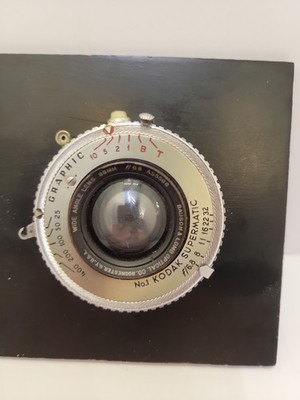 Kodak 88mm f/6.8 Graphic No. 1 Supermatic Bausch & Lomb Wide Angle Lens