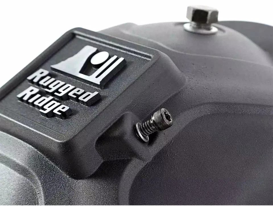 Rugged Ridge 16595.12 Boulder Aluminum Differential Cover Black Fits Dana 44 Foto 3 de 4