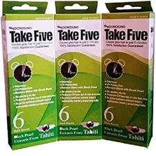 Dongsung Take 5 Hair Dye Gray Hair Coveage No. 6 Black Pearl Pack of 3 NIB