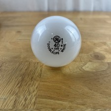 Used GE 40W Double Life White Light Bulb- Tested