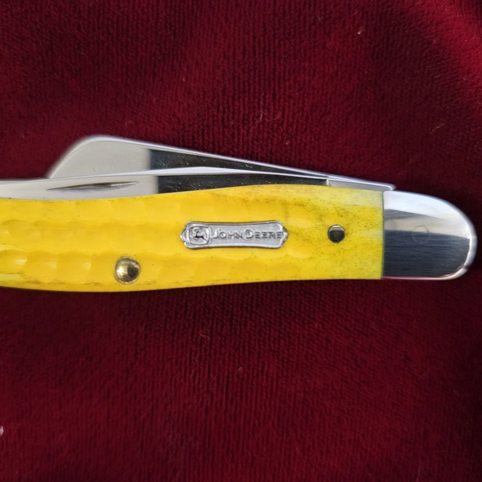 Case XX 约翰迪尔 6318 中号 Stockman 不锈钢刀 美国 全新带盒 — 第 2/4 张图片