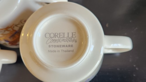 5 Stk. HAHN / HUHN Corelle Koordinaten Kaffee, Teetasse, Tassen EUC - Bild 4 von 5