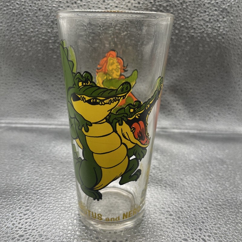 Disney The Rescuers  Pepsi Glass  “Brutus & Nero” Great Condition From 1977