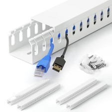 66in 4X L16.5in Professional Server Rack Cable Management Raceway, H1.4in x ...