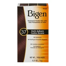 Bigen Permanent Powder Hair Color 0.21 oz-Dozen Pack 37 - Dark Auburn Fast Ship