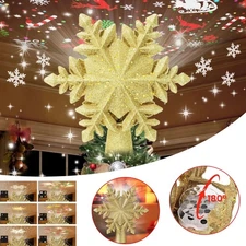 Christmas Tree Topper Projector Snowflake Christmas Tree 6 Projection Modes