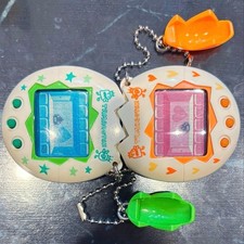 Bandai Tamagotchi Osutchi Mesutchi Pair Orange Green Matching Set Japan Vintage