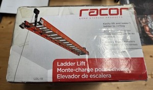 Racor Ceiling Ladder Storage Lift 150 lbs Garage Storage Unit Holder LDL-1B Up