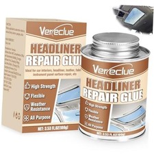 Headliner Repair Glue Flexible Car Roof Liner Adhesive, Clear Upholstery 100ml