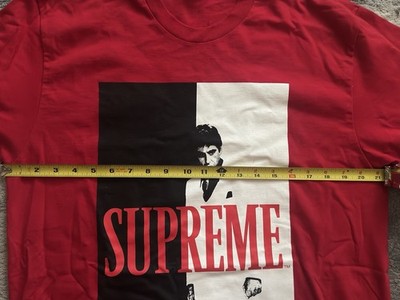 Supreme x Scarface Split red tee size Large T-shirt FW17 - Read