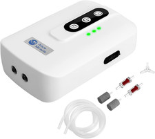Aquamiracle Lithium Battery Powered Portable Aquarium Air Pump for Fish Tank, US