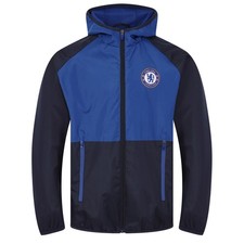 Chelsea Boys Jacket Shower Windbreaker Kids OFFICIAL Football Gift