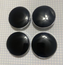 4 Pcs Universal Black Silver Wheel Center Caps 60mm 2 38 Can Fit Vw
