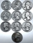 Quarter Roll of (10) 1944 90% Silver Washington Quarters