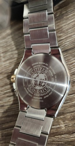 Citizen Eco-Drive H145-S113962 Radio Solar Wristwatch Black Dial with Box - Picture 7 of 13