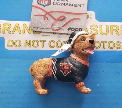 *NEW* FOCO CORGI NFL CHICAGO BEARS 3'' ORNAMENT Christmas Tree Dog Themed nwt