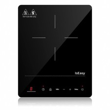 Induktionskochplatte autark 1 Platte 2000W Induktion Kochfeld Einzel Herdplatte,