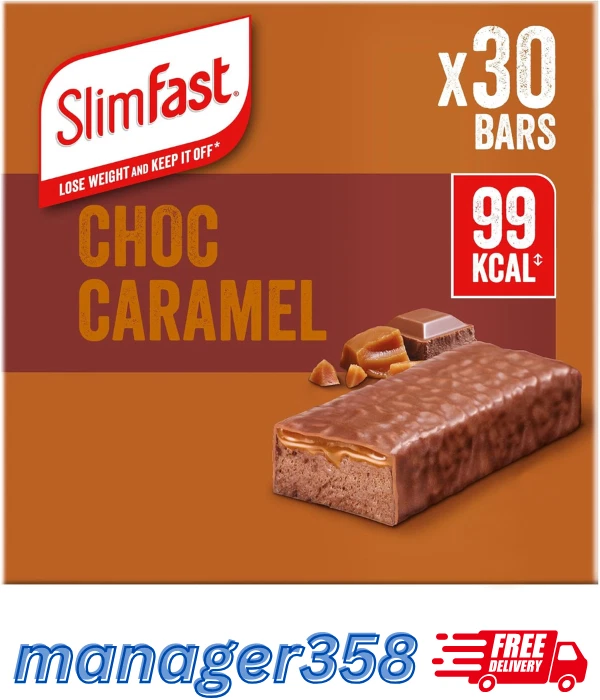 30 x 26 g - Snack Bar, Low Calorie Snack, Choc Caramel Flavour Free Delivery UK - Image 3 of 4