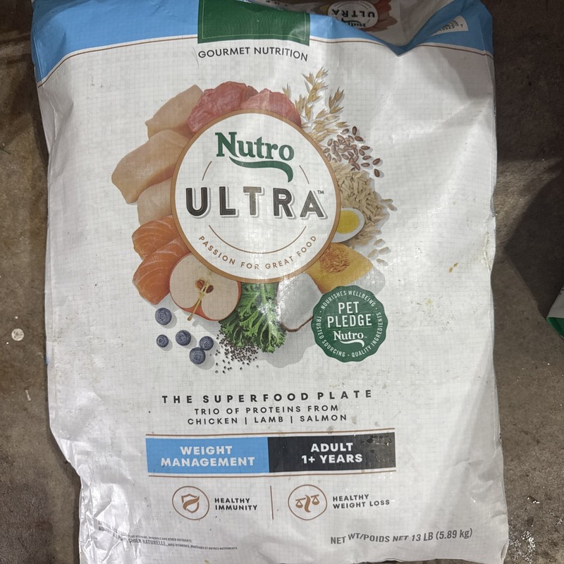 Nutro Ultra Adult Weight Management Dry Dog Food, Chicken, Lamb and Salmon 13 Lb