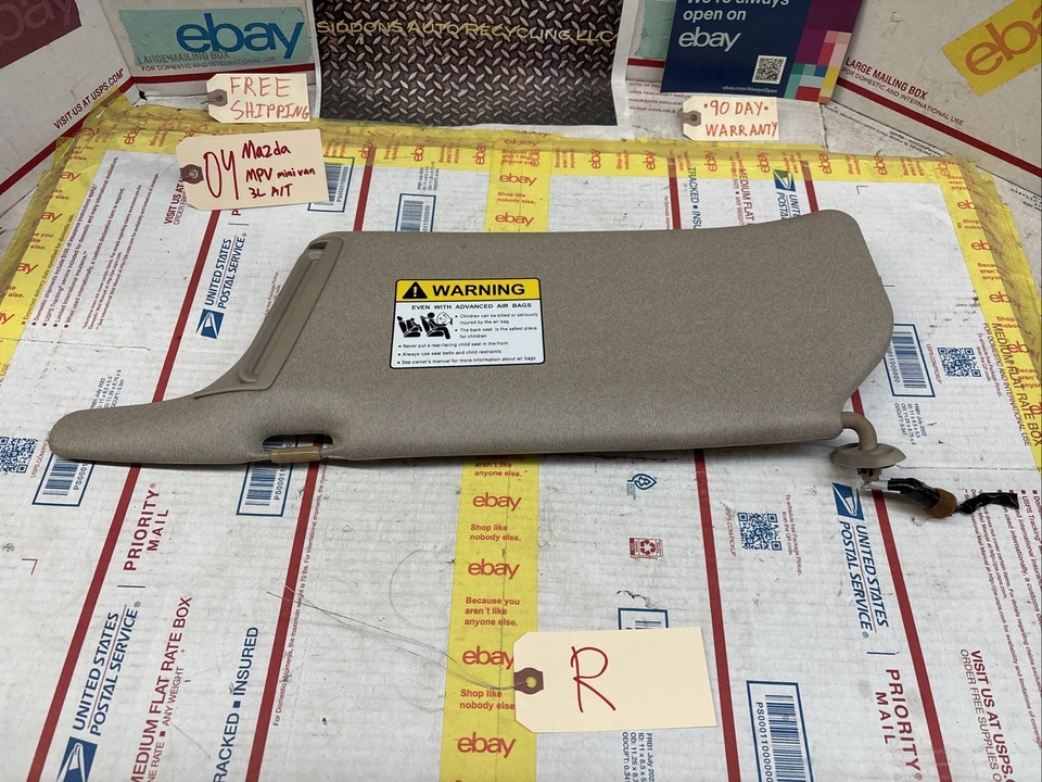 04-06 MAZDA MPV PASAJERO DERECHO PARASOL LUCES ESPEJO OEM Foto 2 de 4